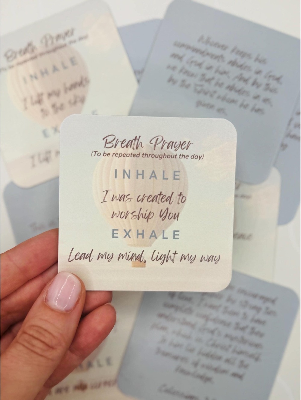 Christian Scripture Cards, Breath Prayer Affirmations, Joy-Themed Gift Set